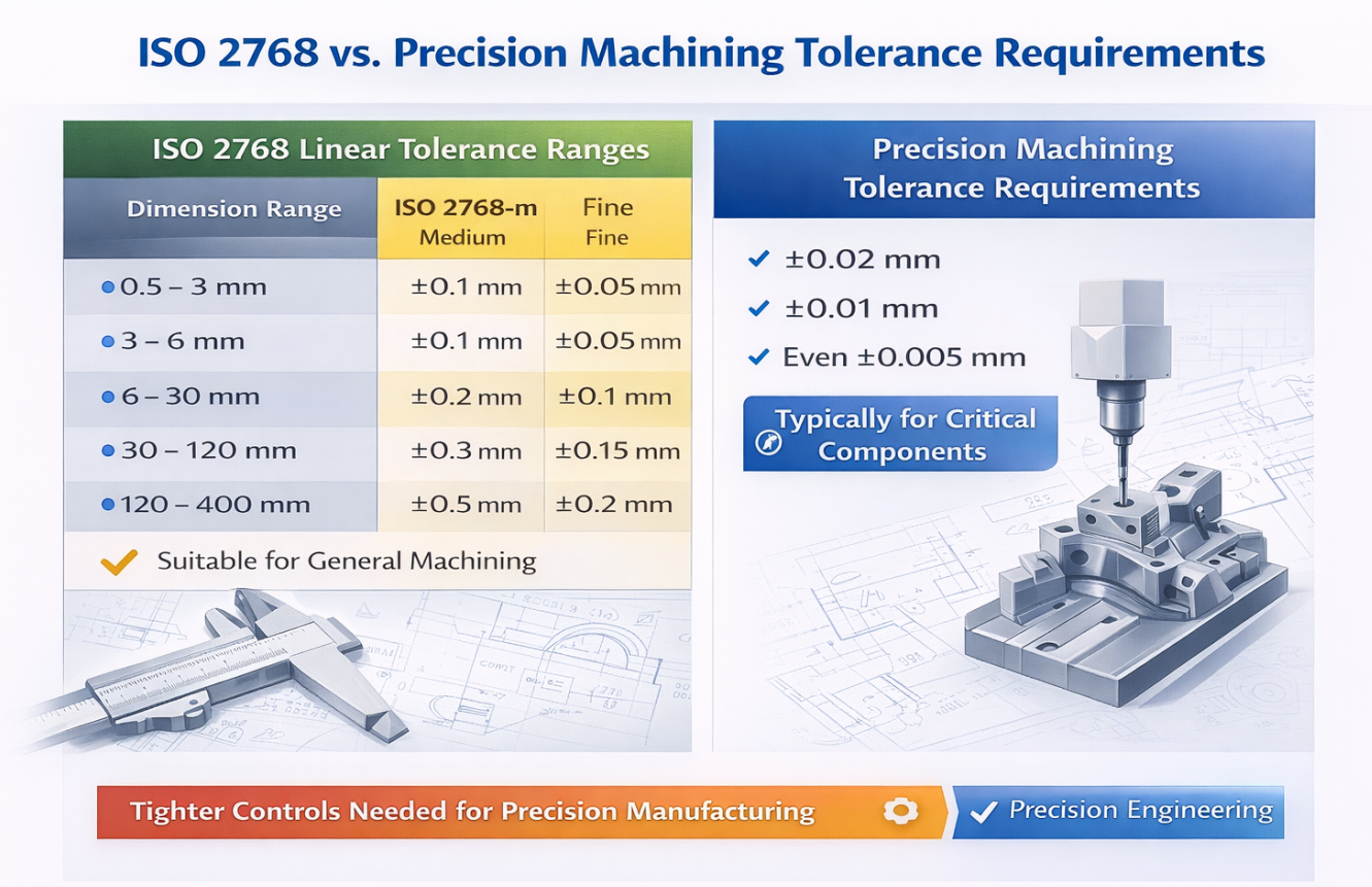 CNC Machining Tolerance Standards: ISO 2768 vs Precision Manufacturing ...