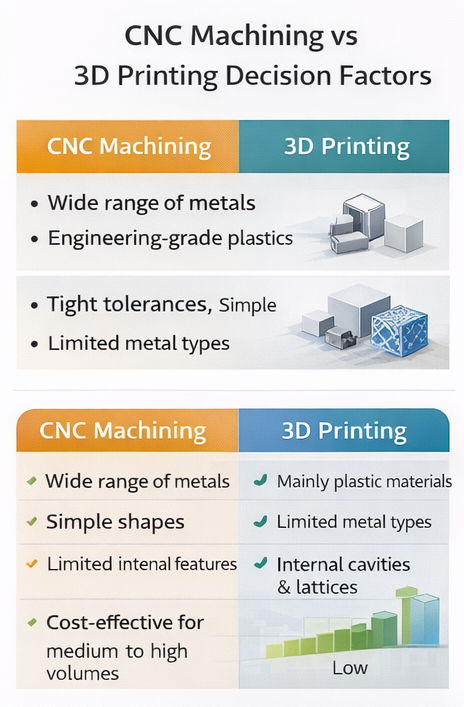 Manufacturing Decision Factors Diagram