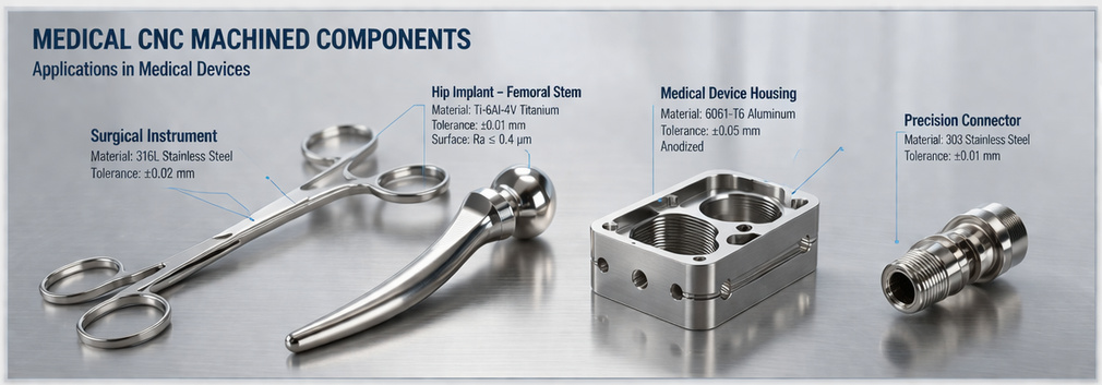 medical cnc components debaolong