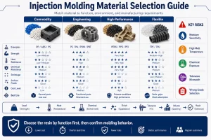 Injection Molding Materials Selection Guide for Functional Plastic Parts