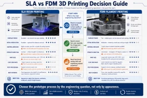 SLA vs FDM 3D Printing: How Engineers Choose the Right Process