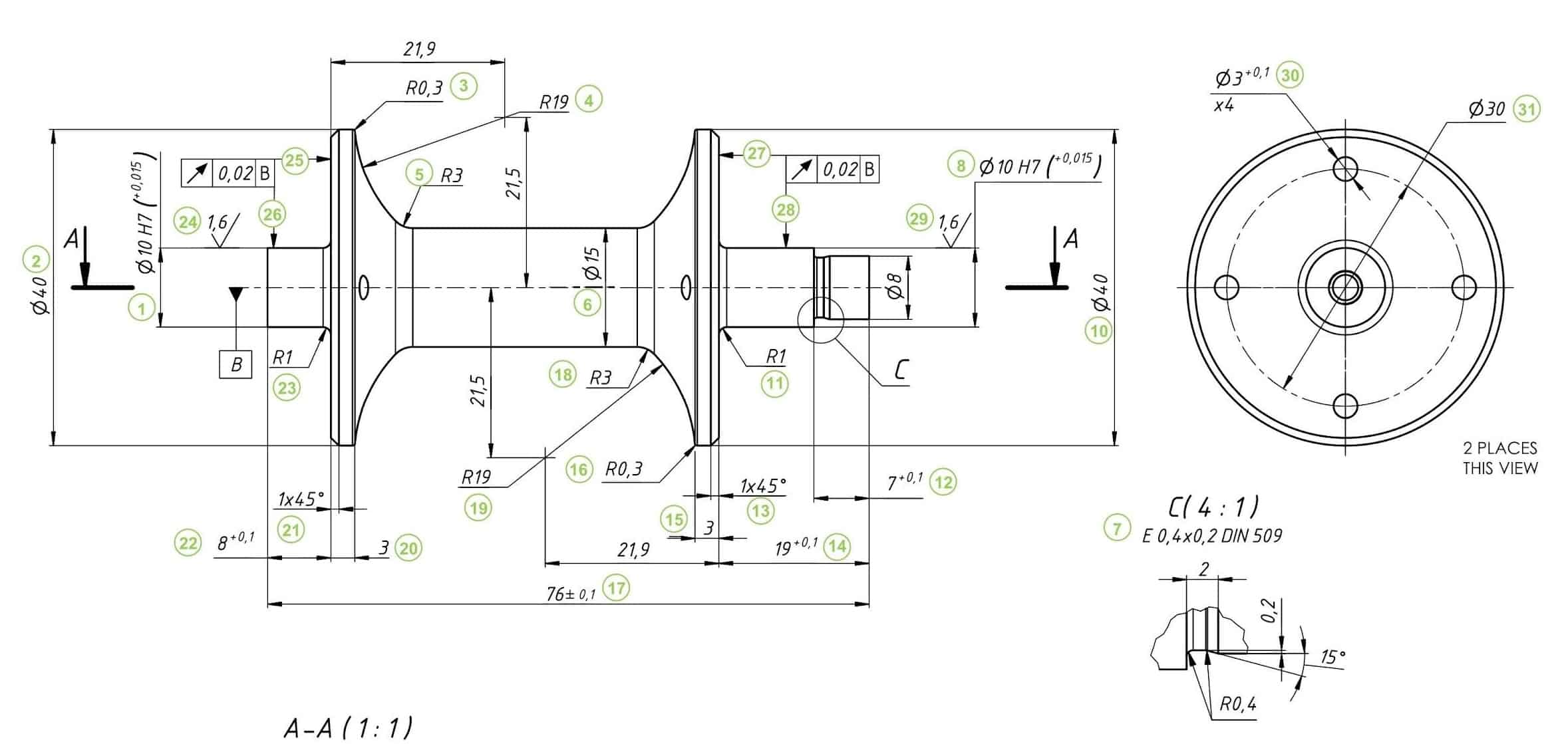 Featured technical drawing image for CNC manufacturing communication.