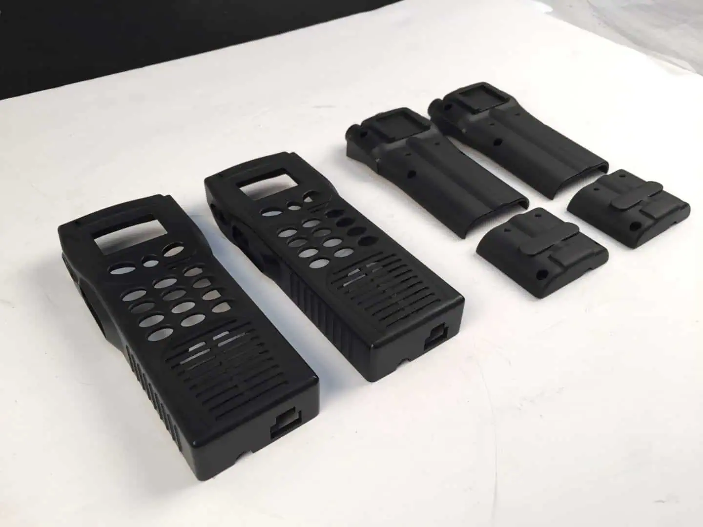 Vacuum cast enclosure parts with production-like finish for low-volume validation.