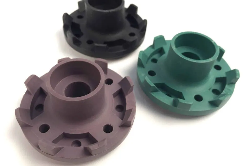 Vacuum cast production-style part examples for low-volume manufacturing.