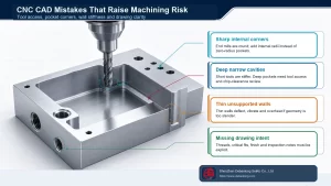 Six CNC CAD Mistakes That Increase Machining Cost and Risk