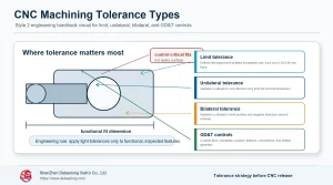 CNC Machining Tolerances: Types, Design Tips and Cost Control