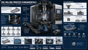 CNC Milling Process Guide: Machine Components, Cutting Parameters and Common Operations