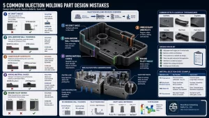 Five Injection Molding Part Design Mistakes That Cause Defects and Tooling Risk