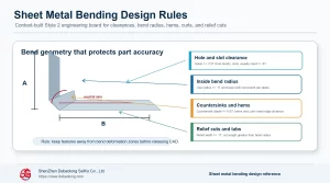 Sheet Metal Bending Design Tips: Bend Methods, Clearances and Force Rules