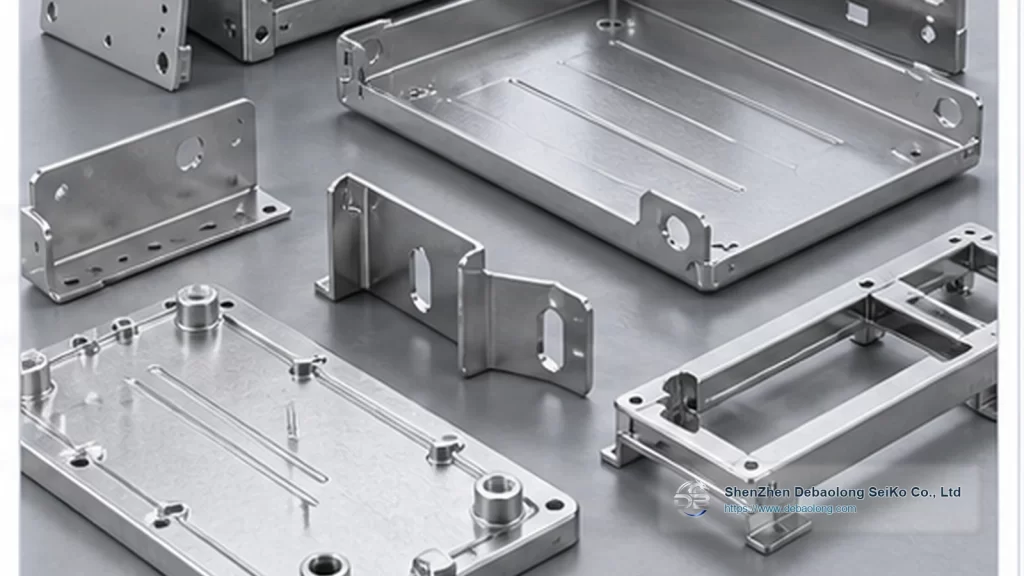 CNC machining photo of sheet metal liquid cooling cabinets with ports, mounting holes, inspected surface finish and thermal management hardware.