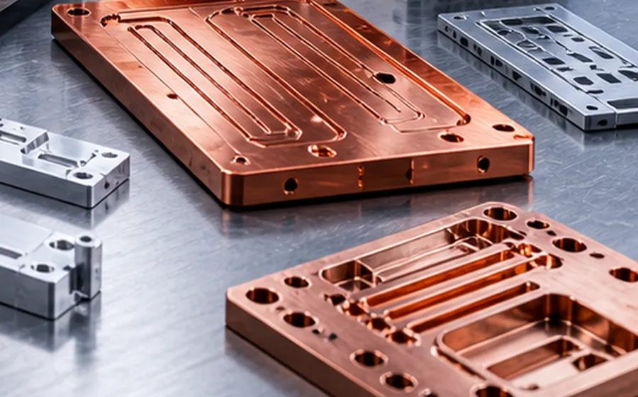 Copper and aluminum thermal hardware for AI server and data center equipment.