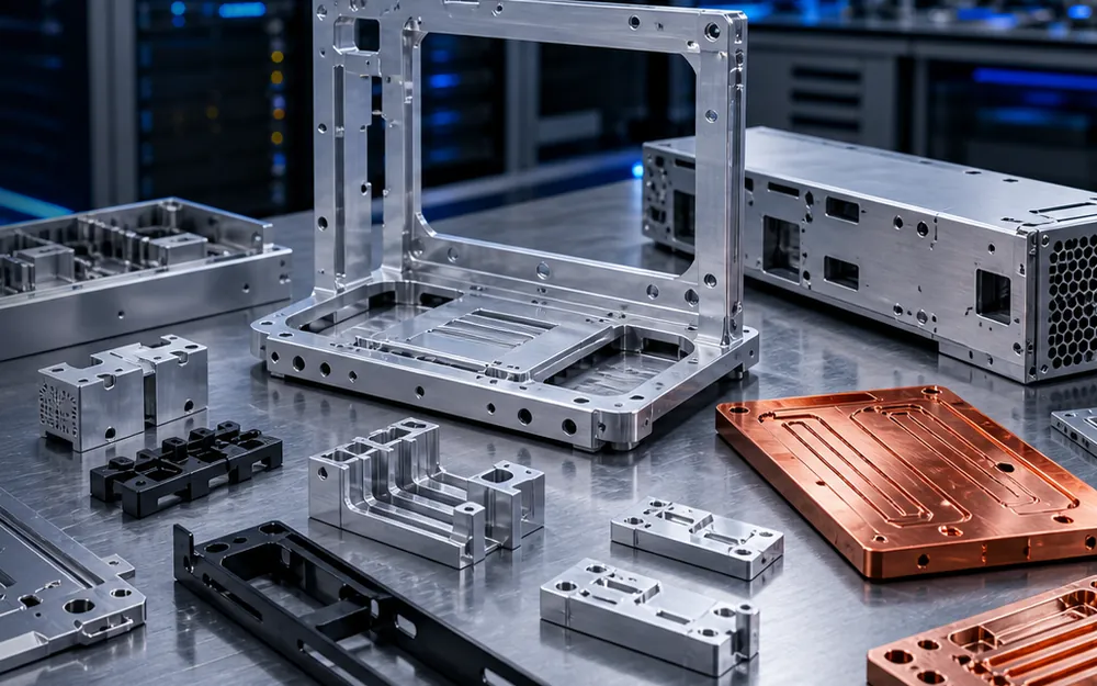 Manufacturing support for AI server frames, trays, housings and thermal hardware.
