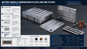 Battery Module Compression Plates and End Plates: Manufacturing Notes