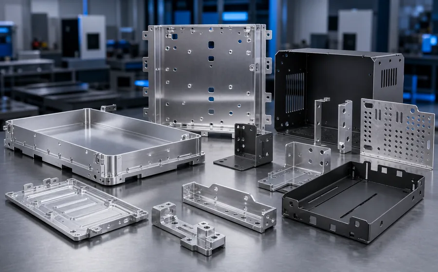 Precision brackets and mounting hardware for energy storage and power electronics assemblies.