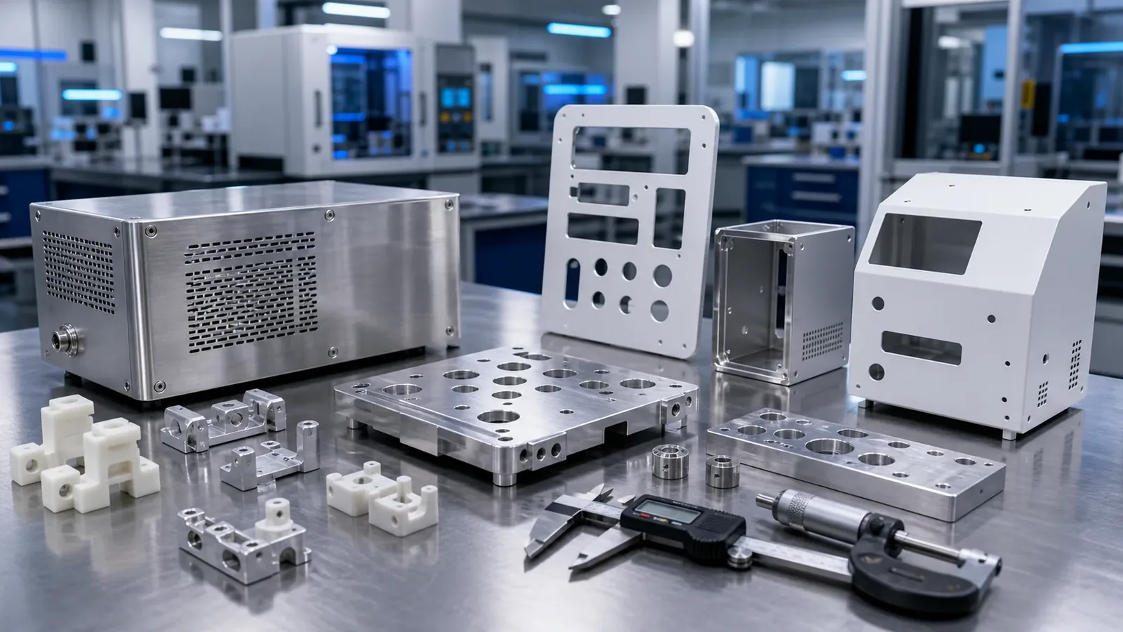 Medical Equipment Housings and Covers: Manufacturing Guide featured image showing precision manufactured components.