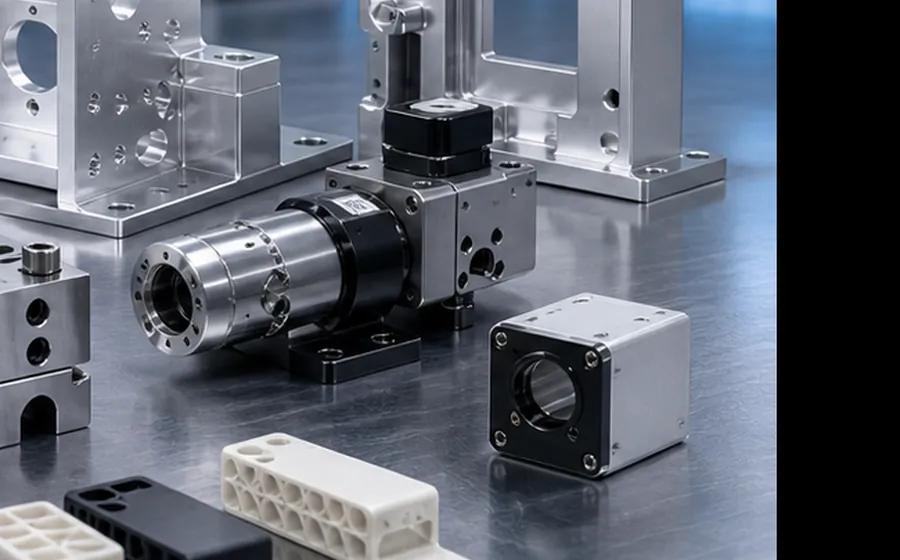 Precision end-of-arm tooling parts for robotic grippers and automation systems.
