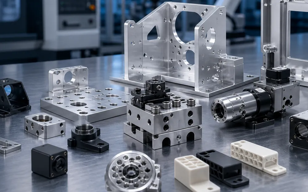 CNC machining and manufacturing support for robotics brackets, fixtures and automation hardware.