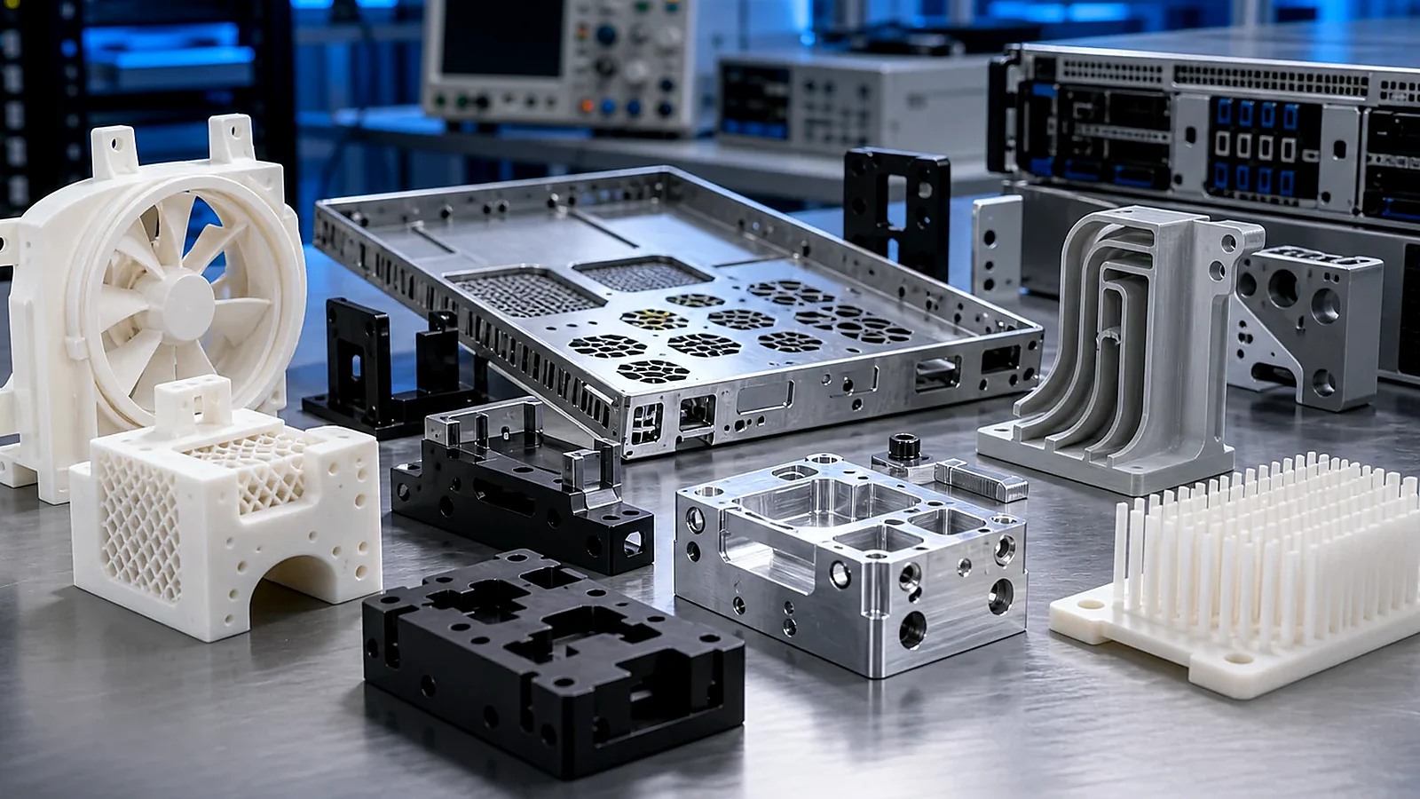 Thermal test fixtures and prototype validation hardware for AI server development.