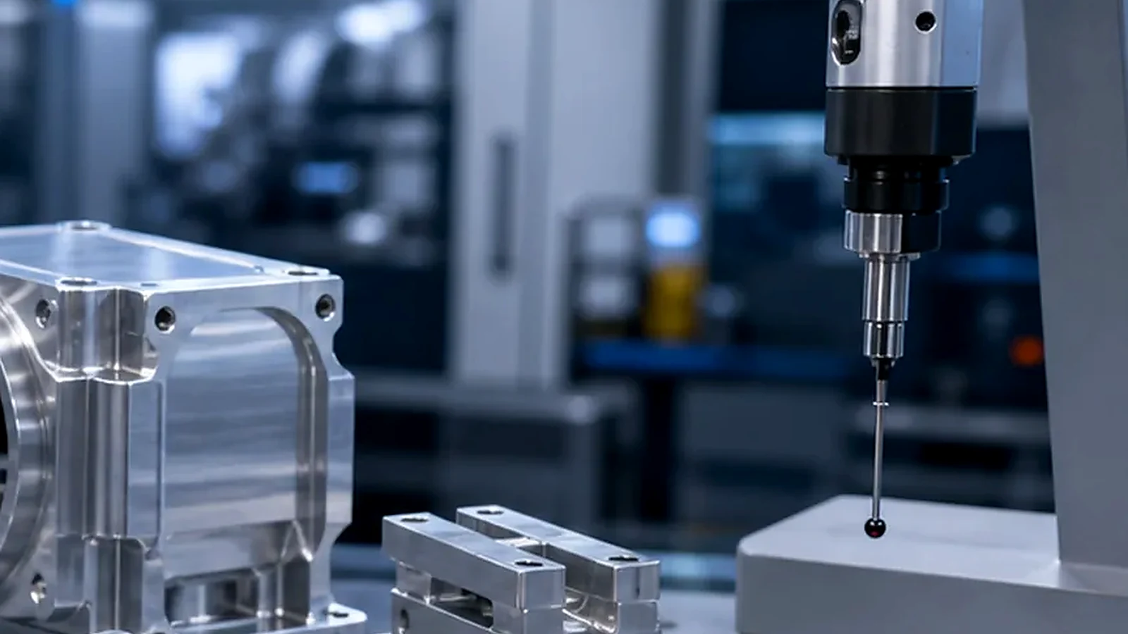 Thin-wall aluminum aerospace electronics housing parts with CNC machined features.