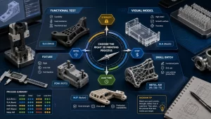 How to Choose the Right 3D Printing Process for Functional Prototypes and Low-Volume Parts