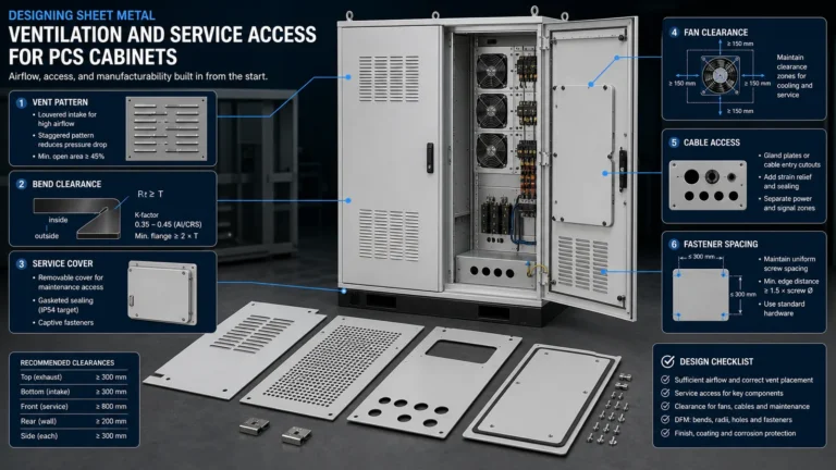 Designing Sheet Metal Ventilation and Service Access for PCS Cabinets manufacturing guide featured image